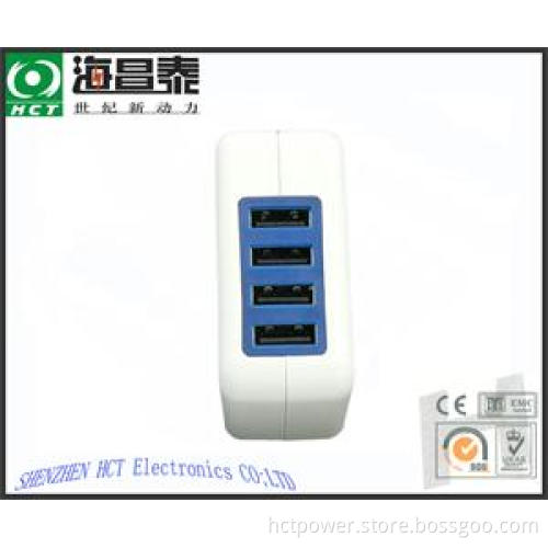5V 6.8A USB Ports Adapter (UL, CE, FCC and RoHS)